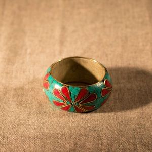 Beautiful Bracelet Stones Inlaid Wooden